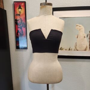 Free People Black Croptop